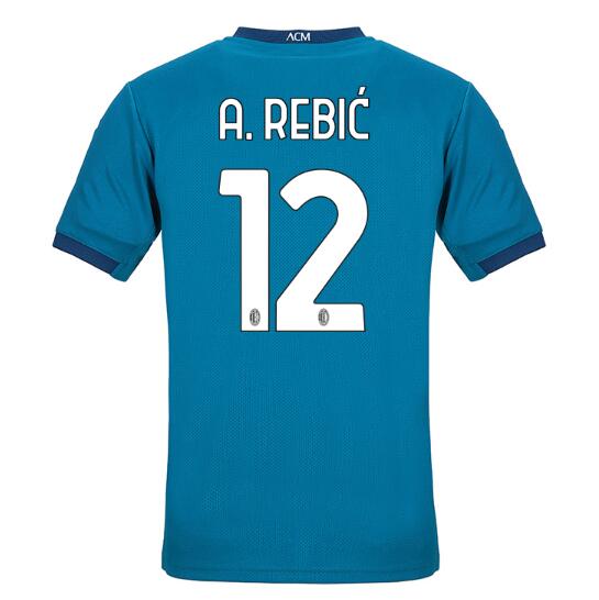 AC Milan Football Kit Third Soccer Jersey A. REBIĆ #12 2020/21